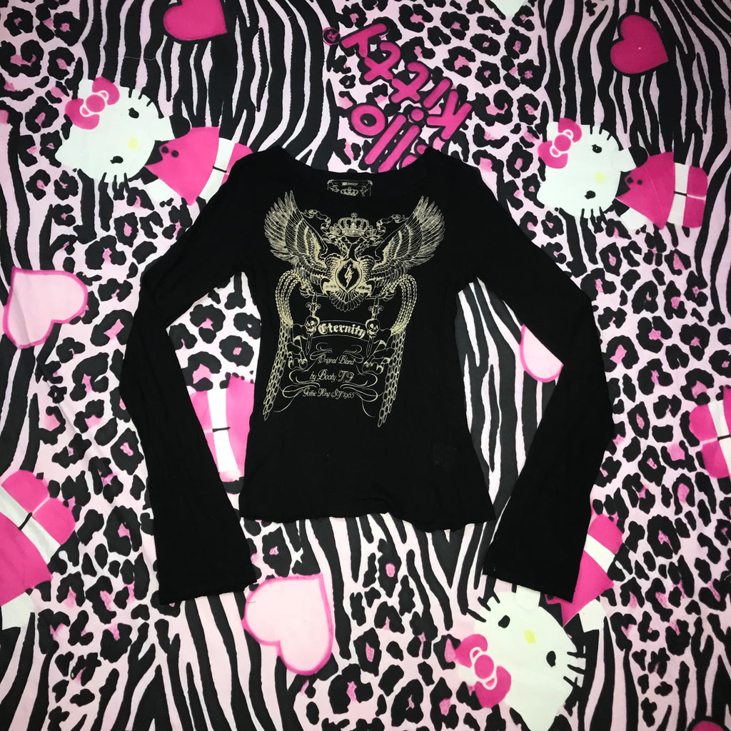 Flare Sleeve Grunge 2000s Top