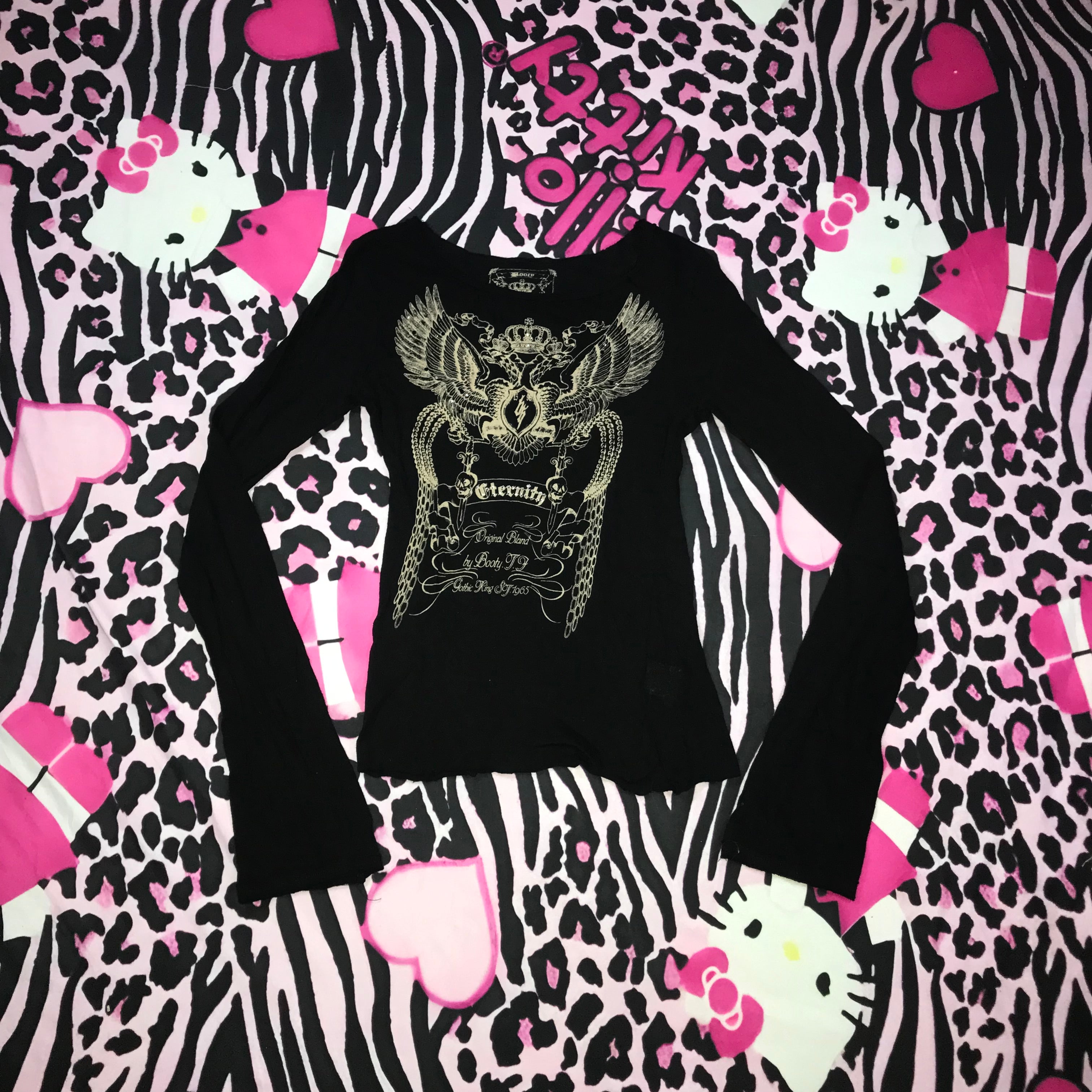 Flare Sleeve Grunge 2000s Top