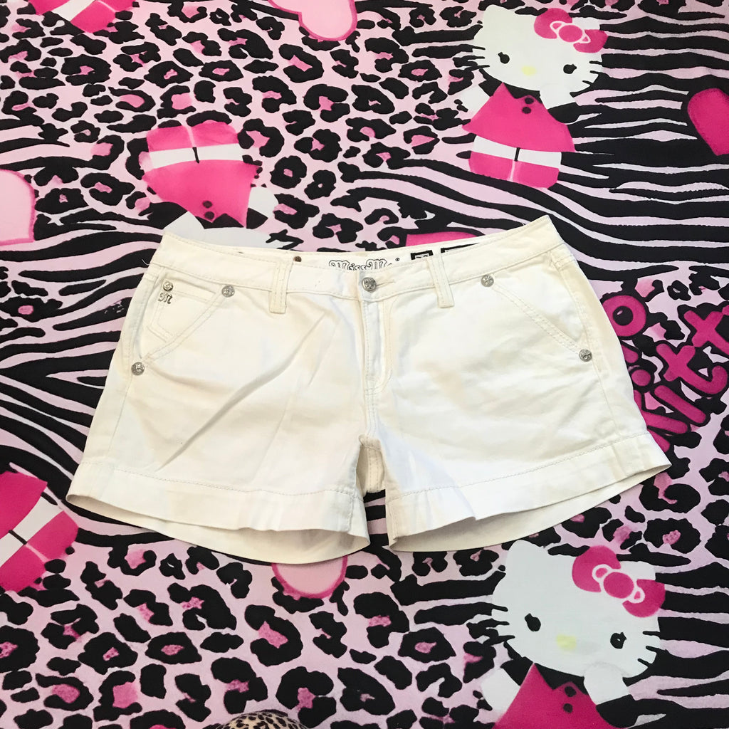 MissMe Lowrise White Shorts Size 32