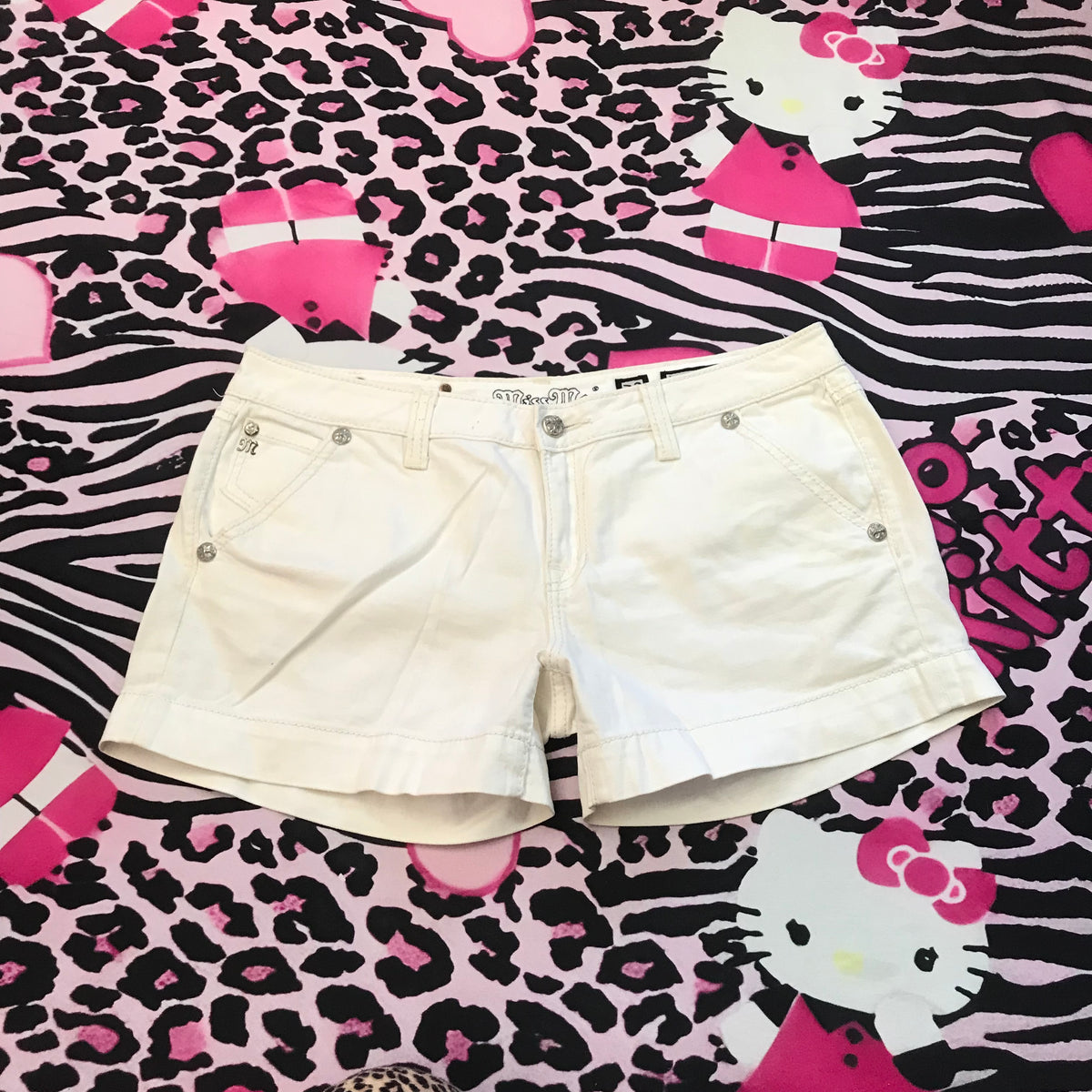 MissMe Lowrise White Shorts Size 32
