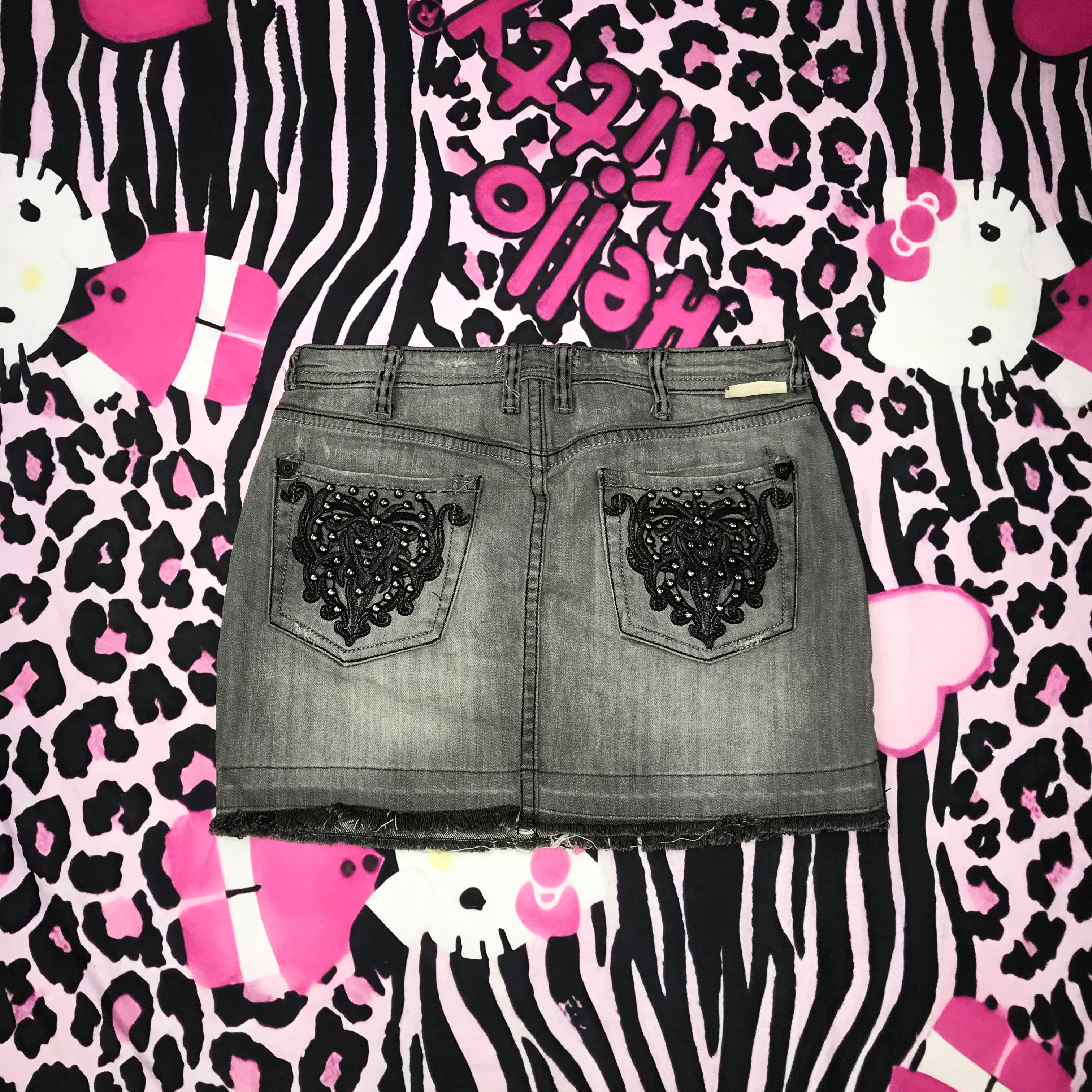 Grunge Style Mini Skirt