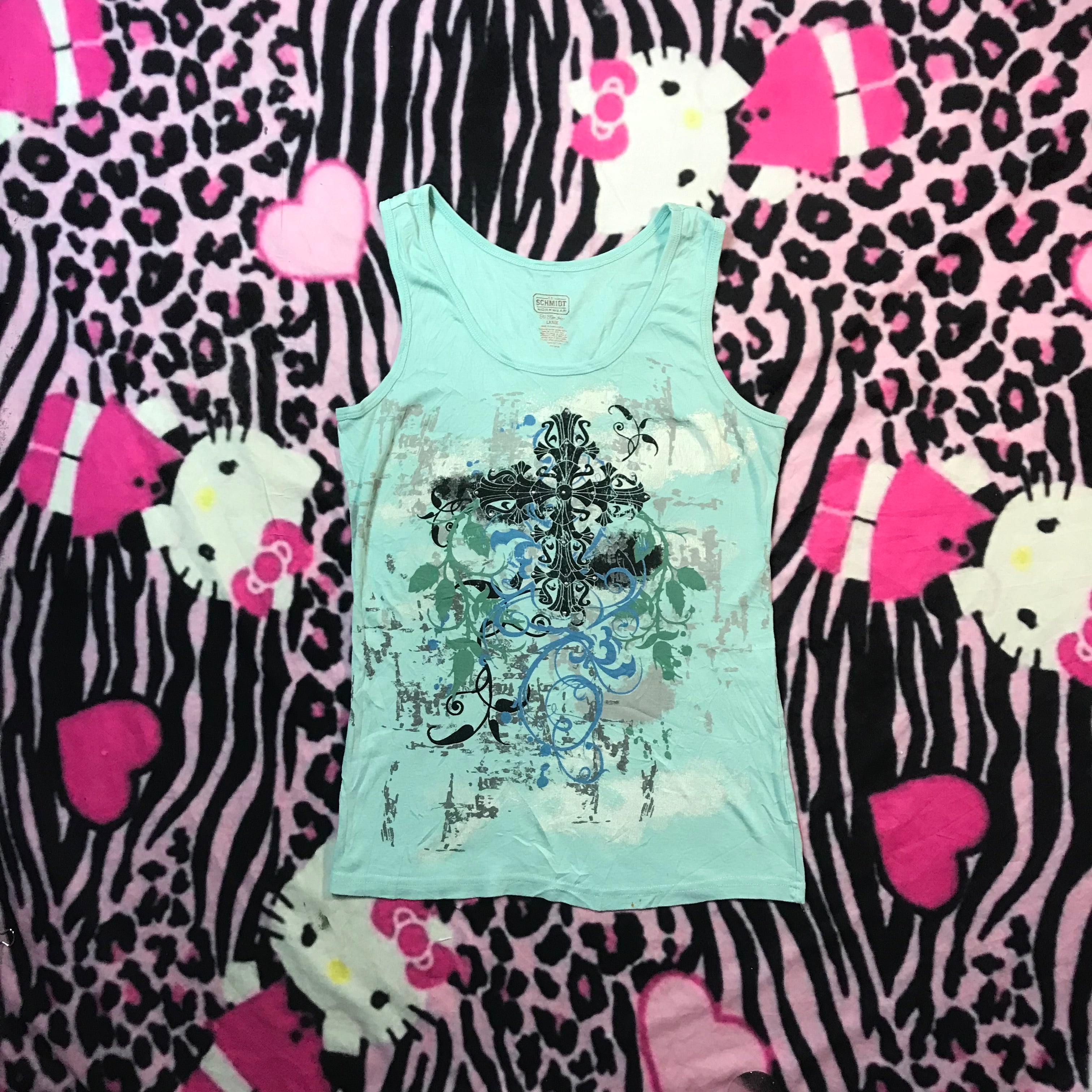 Mint green tank top