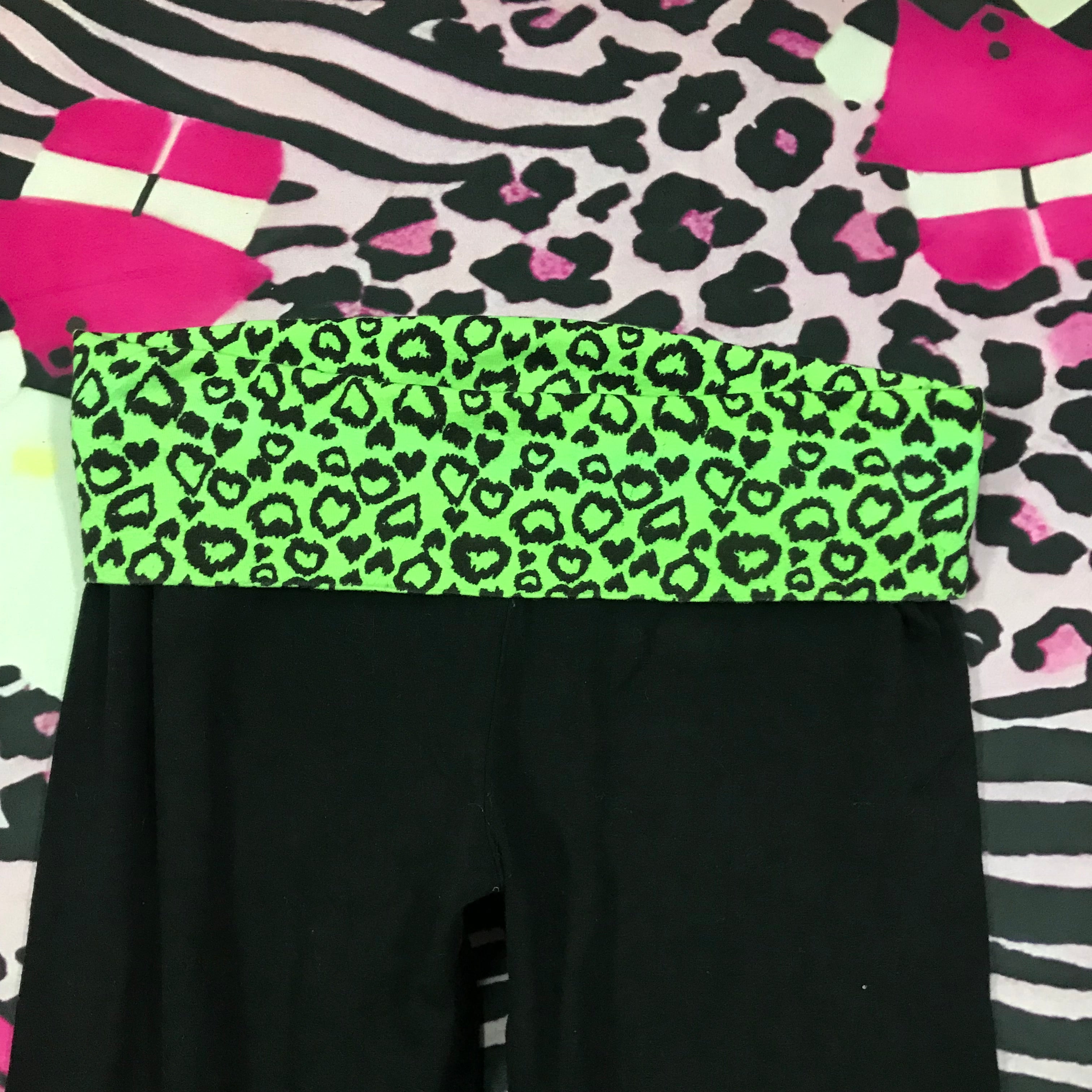 Lowrise Fold Over Leggings Flare Pants