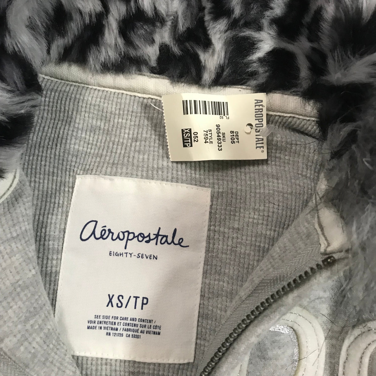 Aeropostale Fur Leopard Jacket