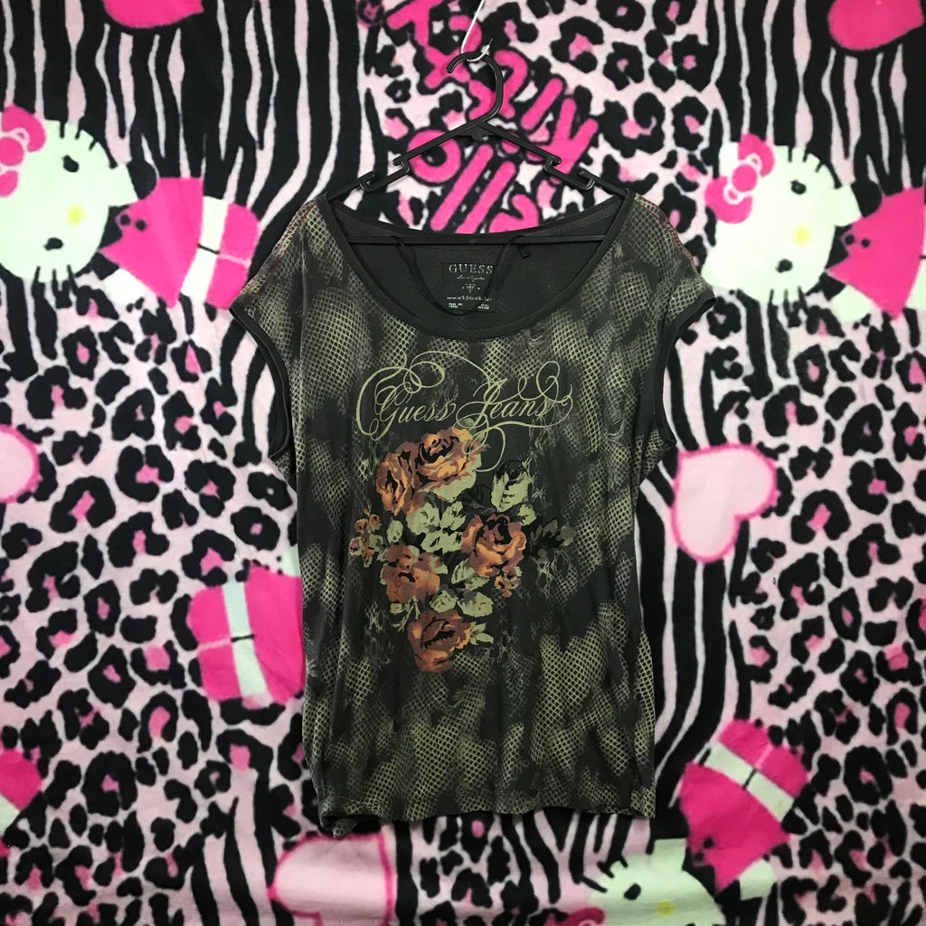 Guess 2000s snake print top