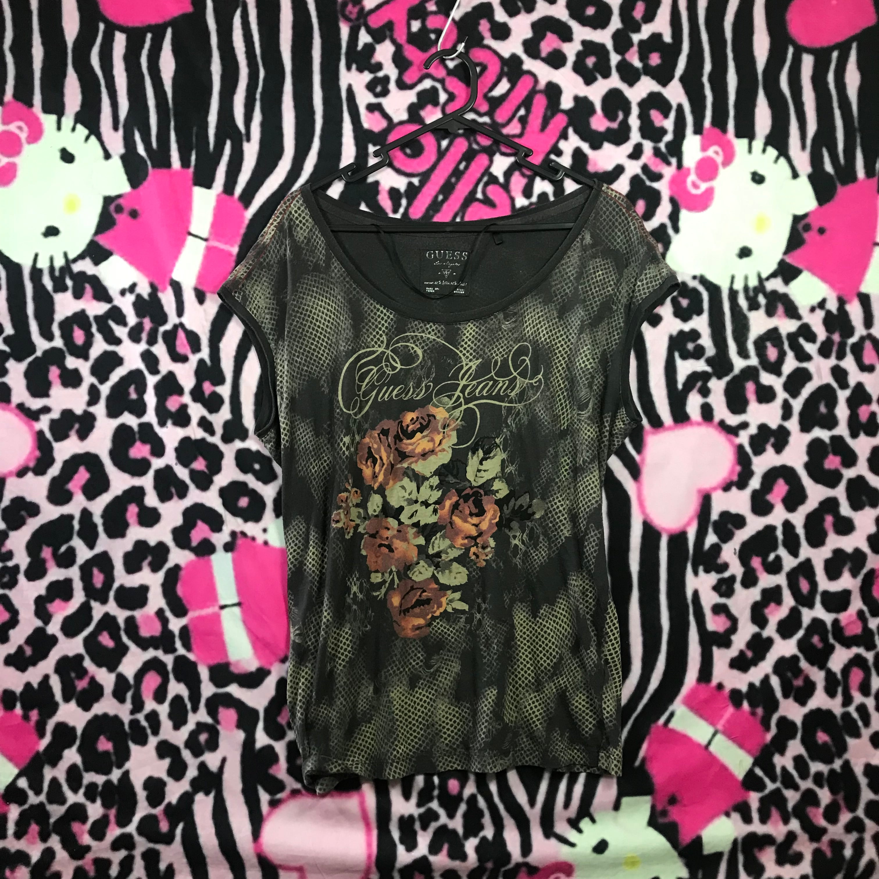 Guess 2000s snake print top