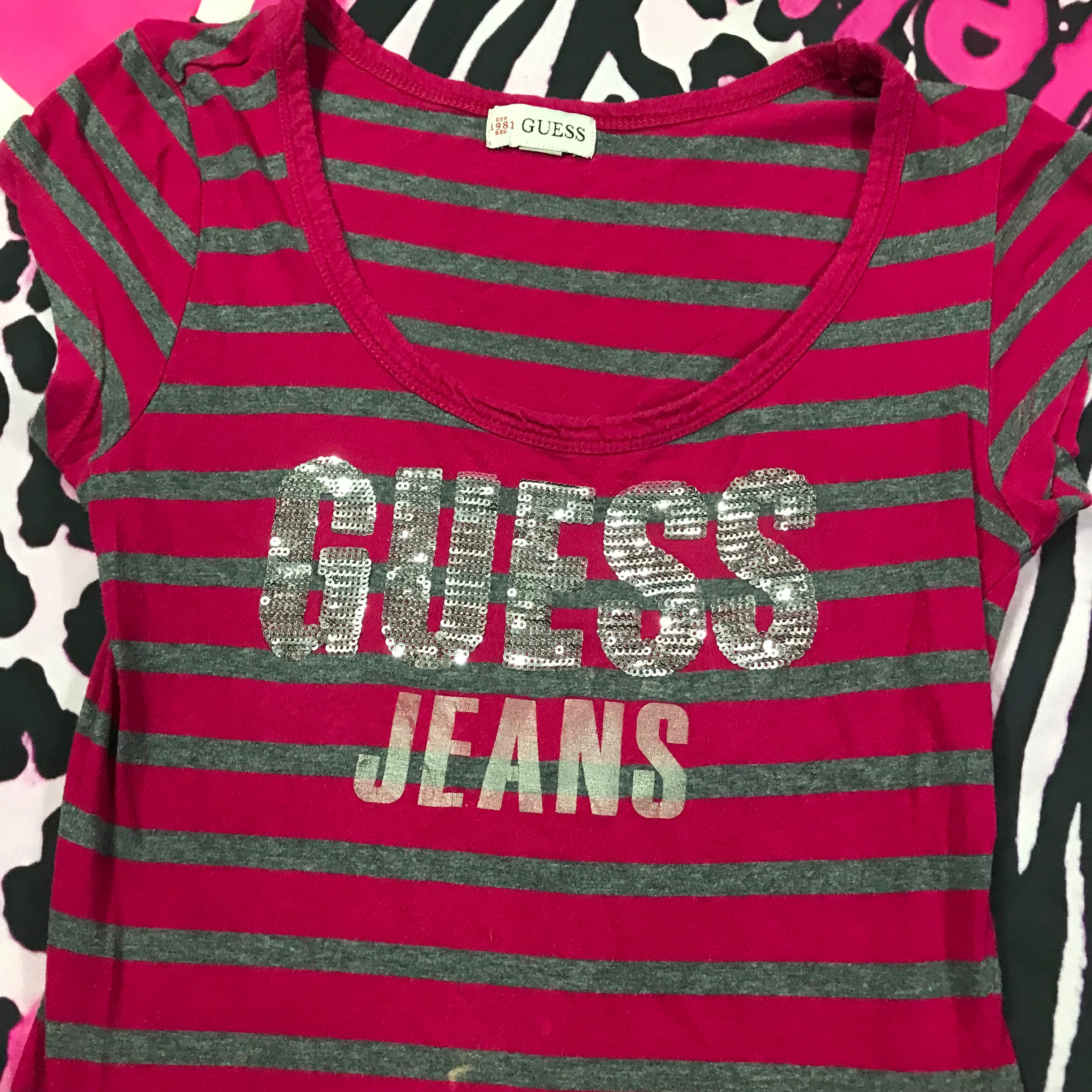 Guess Stripe Baby Doll Top