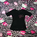 Metal Mulisha Rose Micro mesh top
