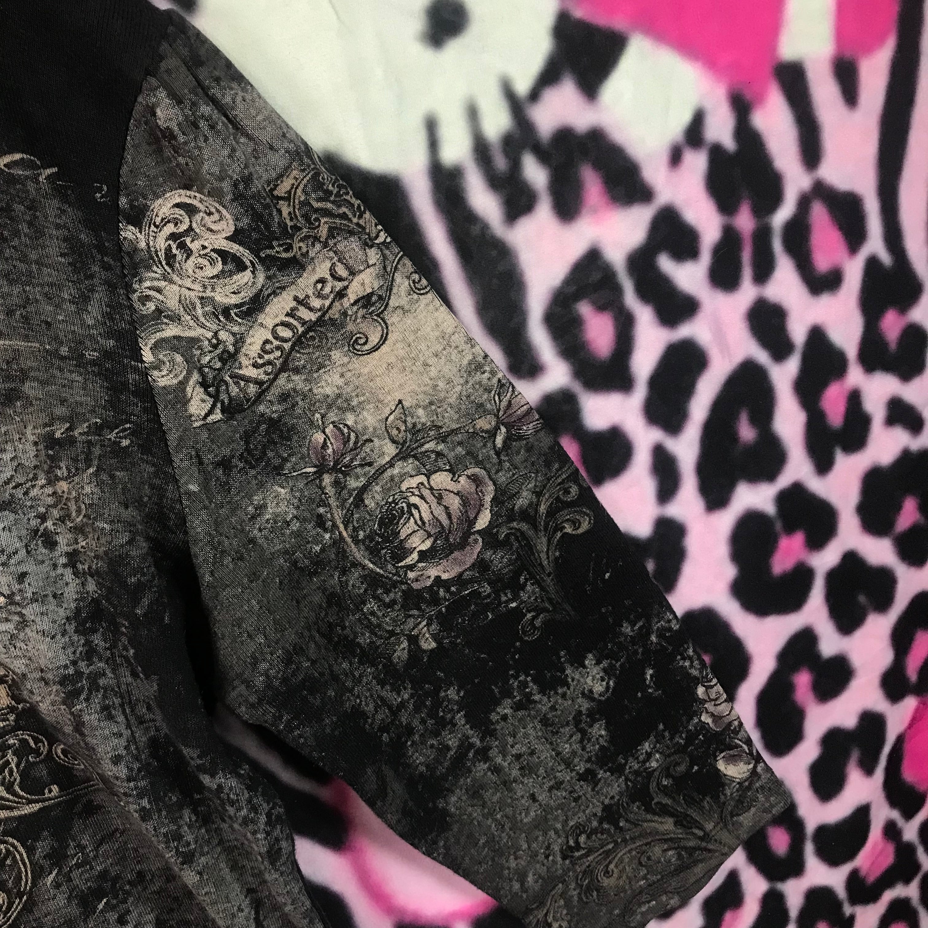Grunge top 3/4 sleeves