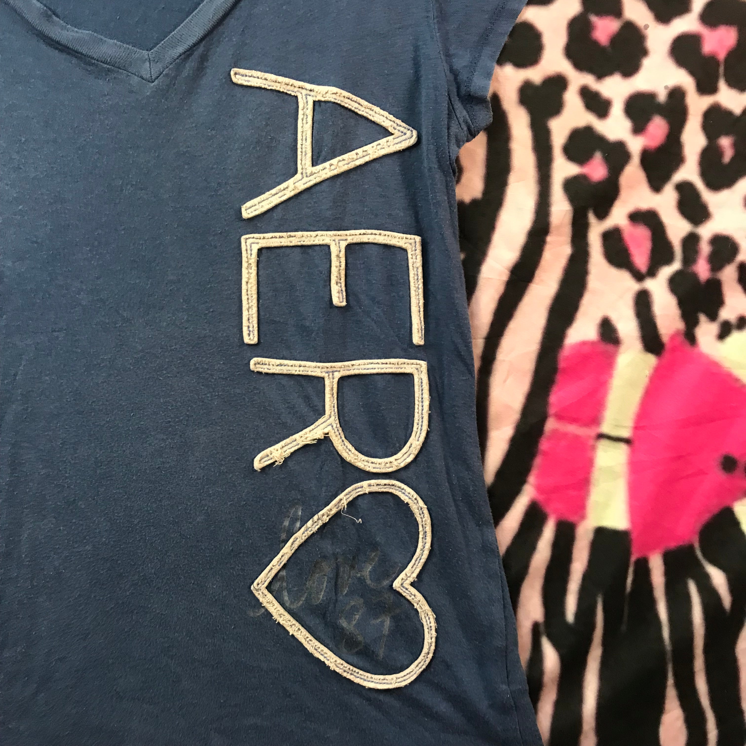 Aeropostale heart baby tee