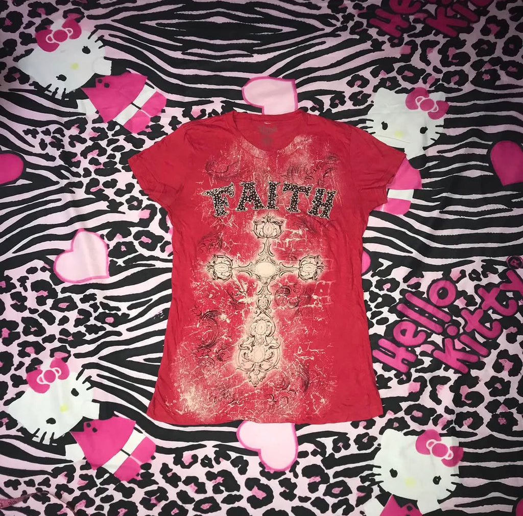 Faith Grunge Baby Tee
