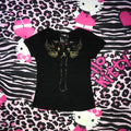 Lace cut out Grunge top