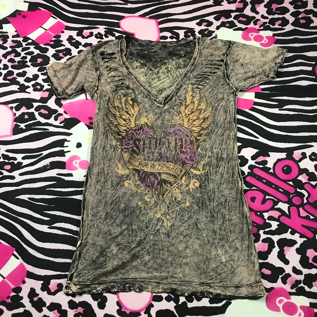 Affliction Reversible 2 sided Top