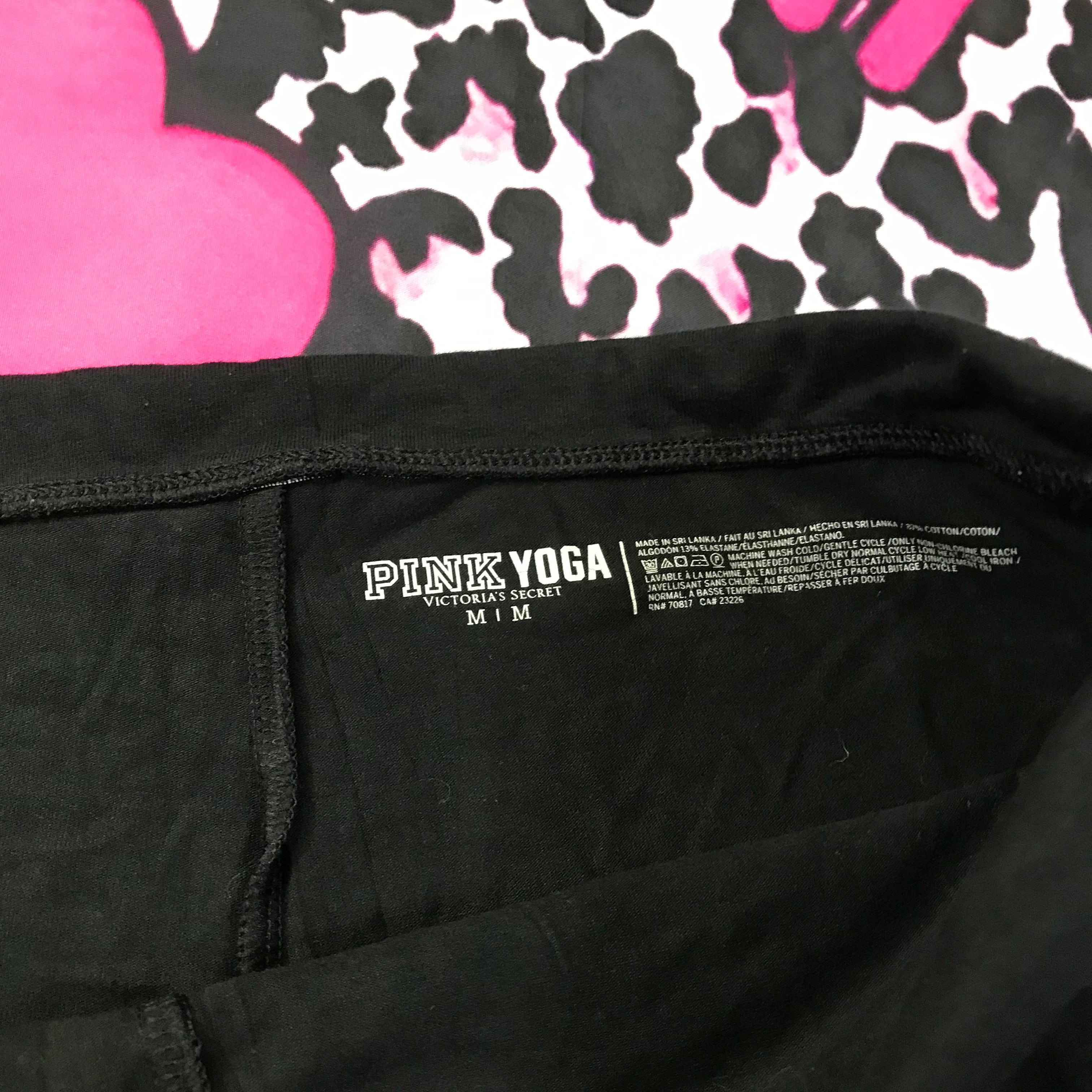 VS Pink Fold Over Mini Yoga Shorts
