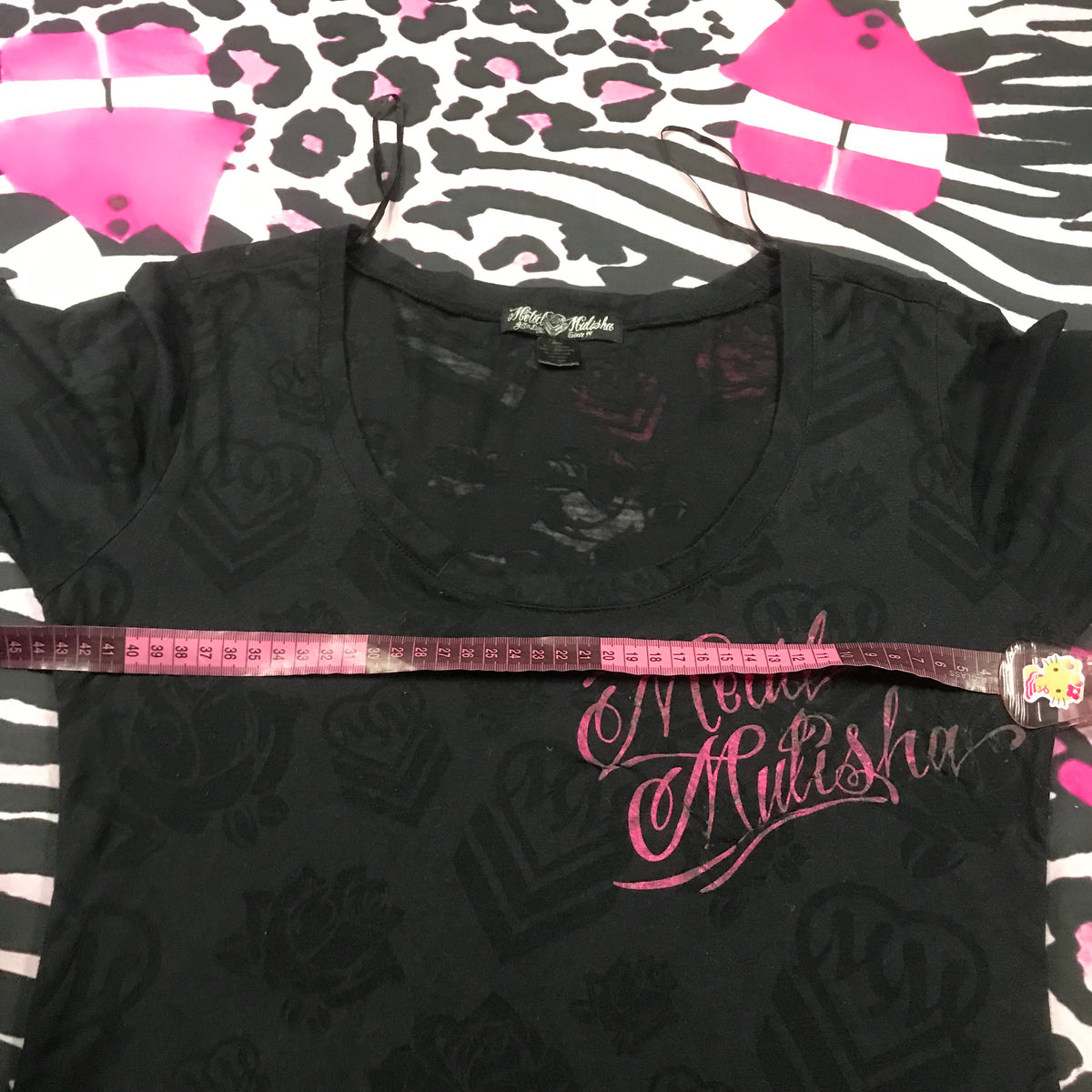 Metal Mulisha Rose Micro mesh top