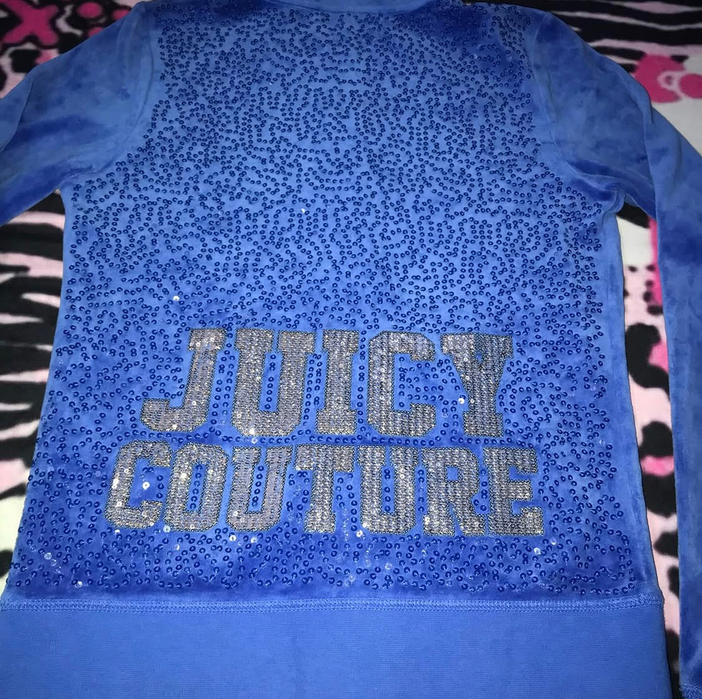 Juicy Couture Rhinestone jacket zipup