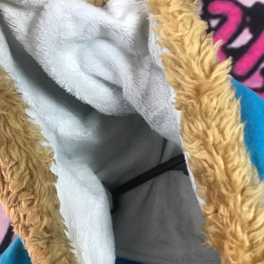 Hollister fur trim hoodie