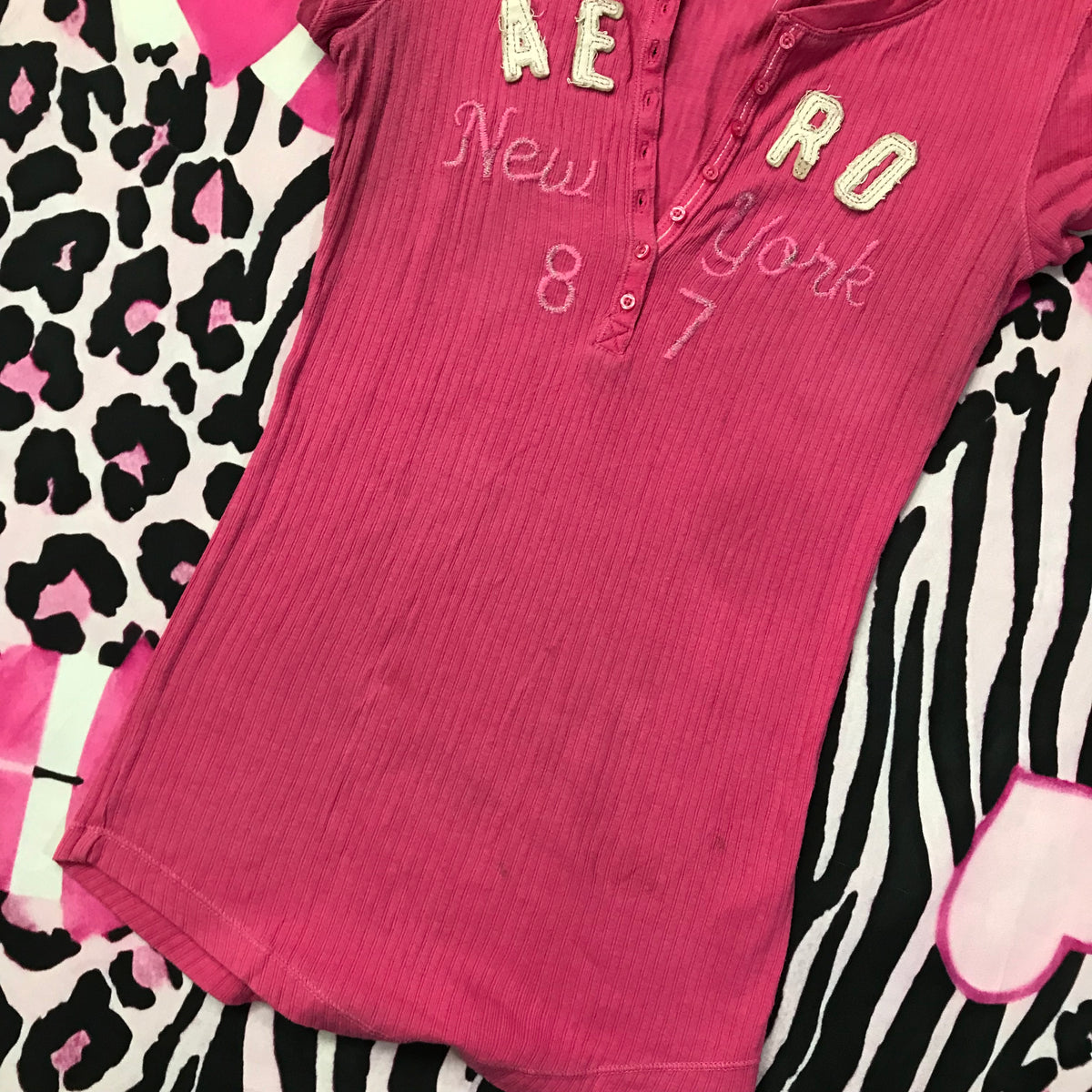 Aeropostale Henley Style Top