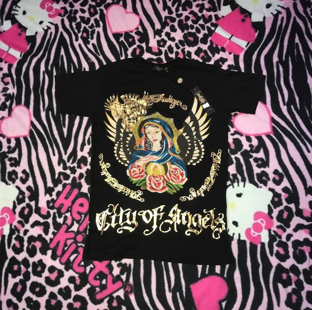 Christian Audigier Mother Mary Top