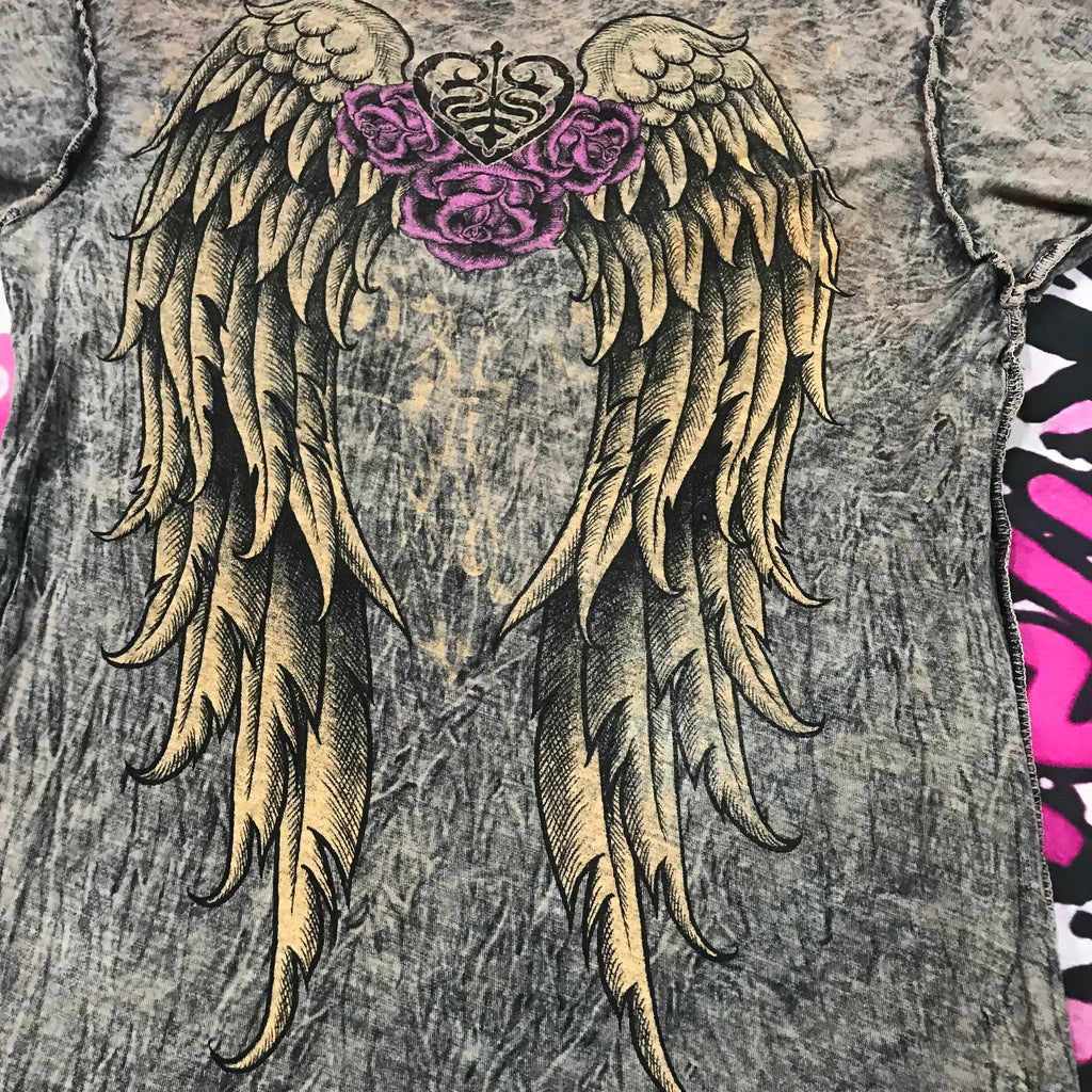 Affliction Reversible 2 sided Top