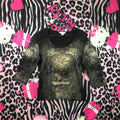 Grunge top 3/4 sleeves