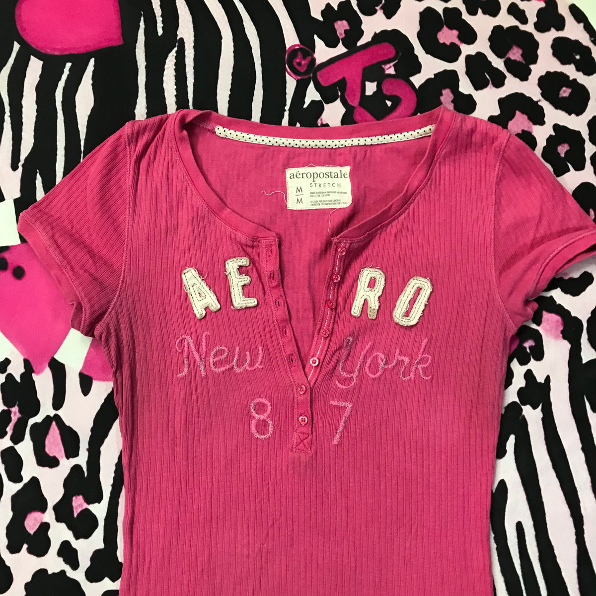 Aeropostale Henley Style Top