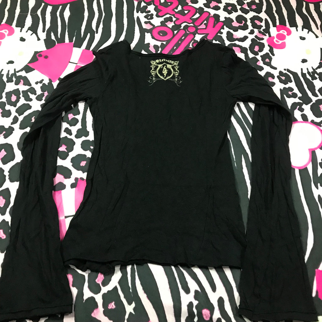 Flare Sleeve Grunge 2000s Top