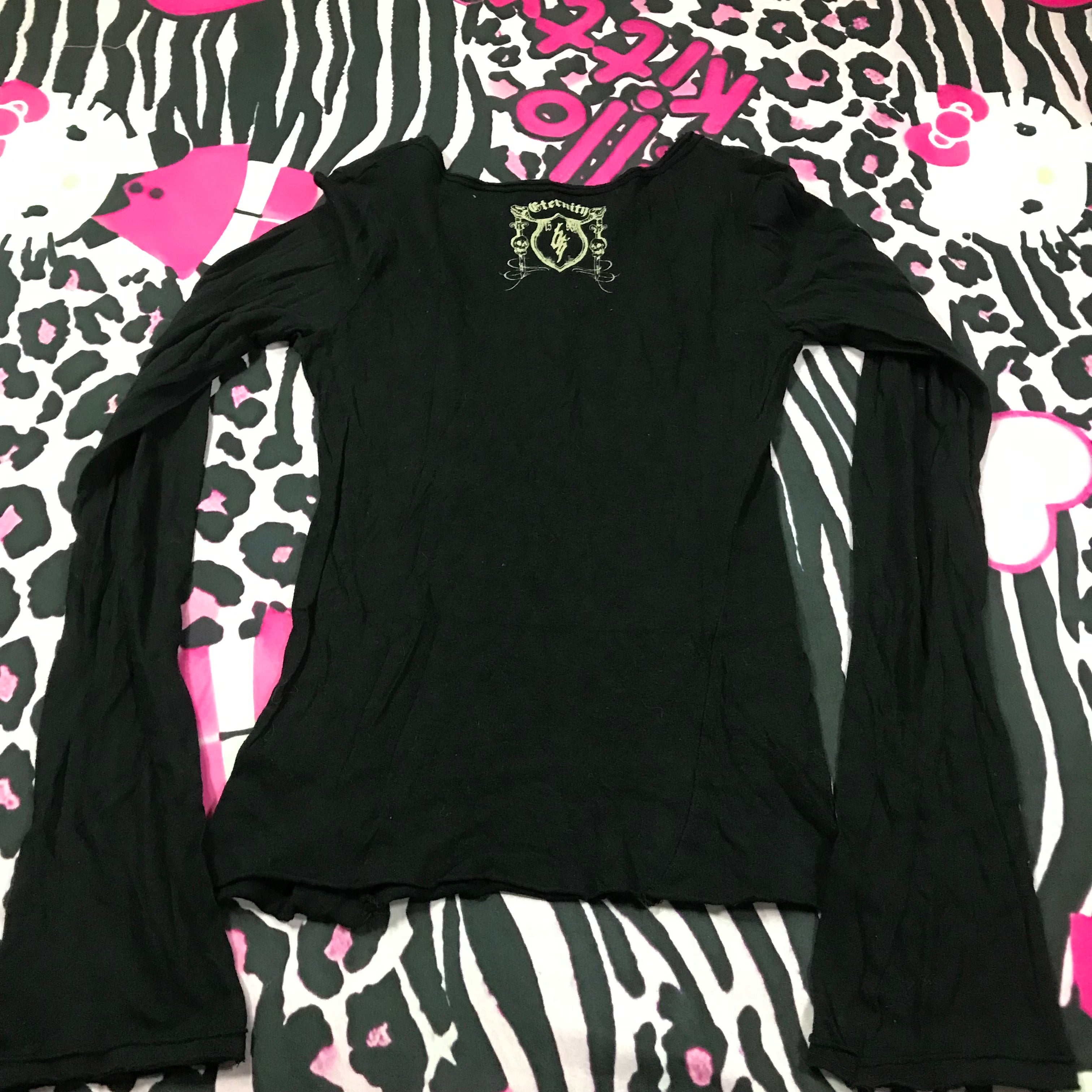 Flare Sleeve Grunge 2000s Top