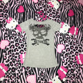 Skull 2000s Mesh Top