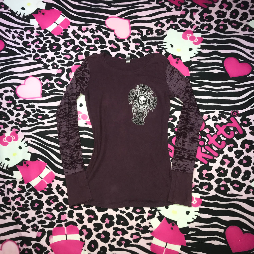 Long sleeve grunge top