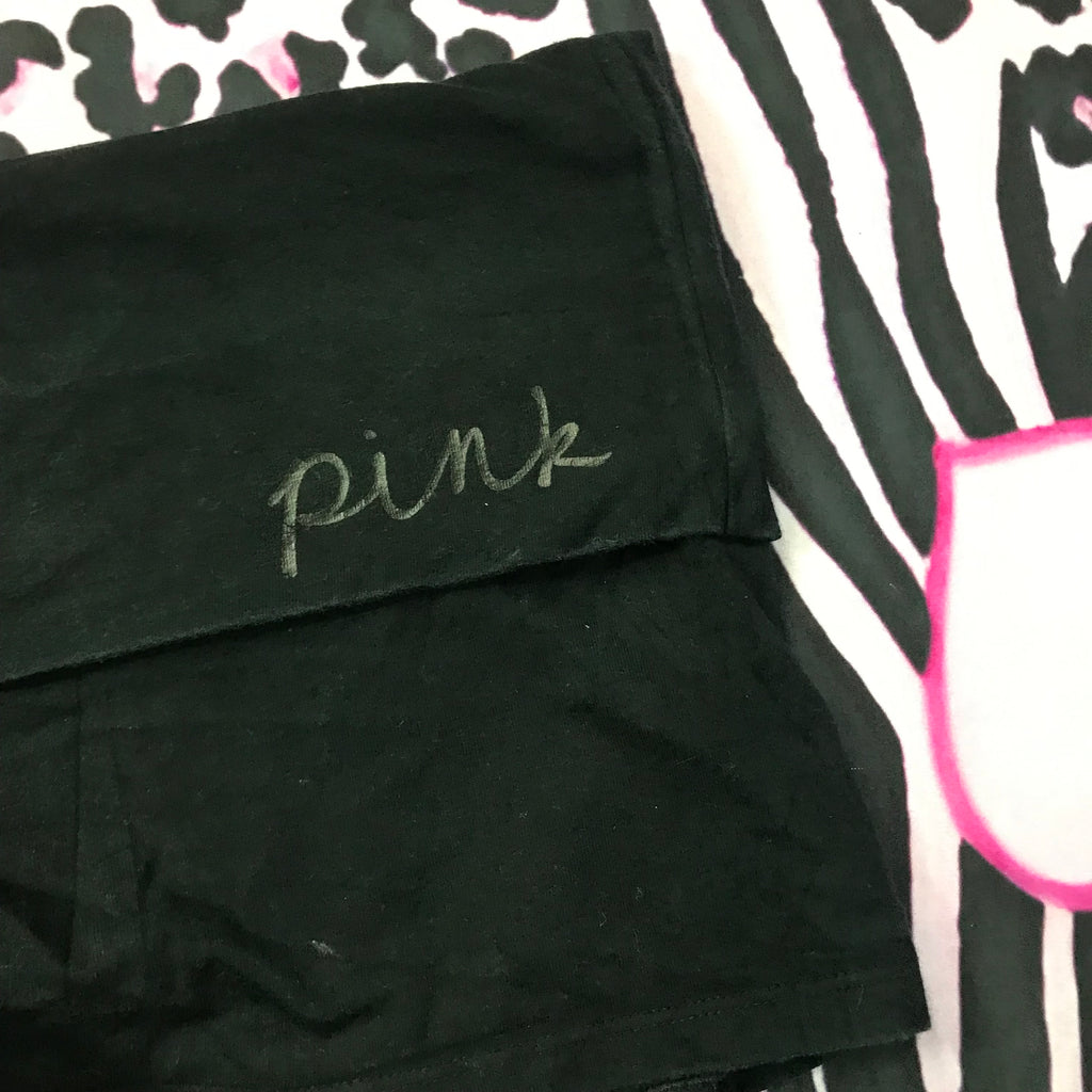 VS Pink Fold Over Mini Yoga Shorts