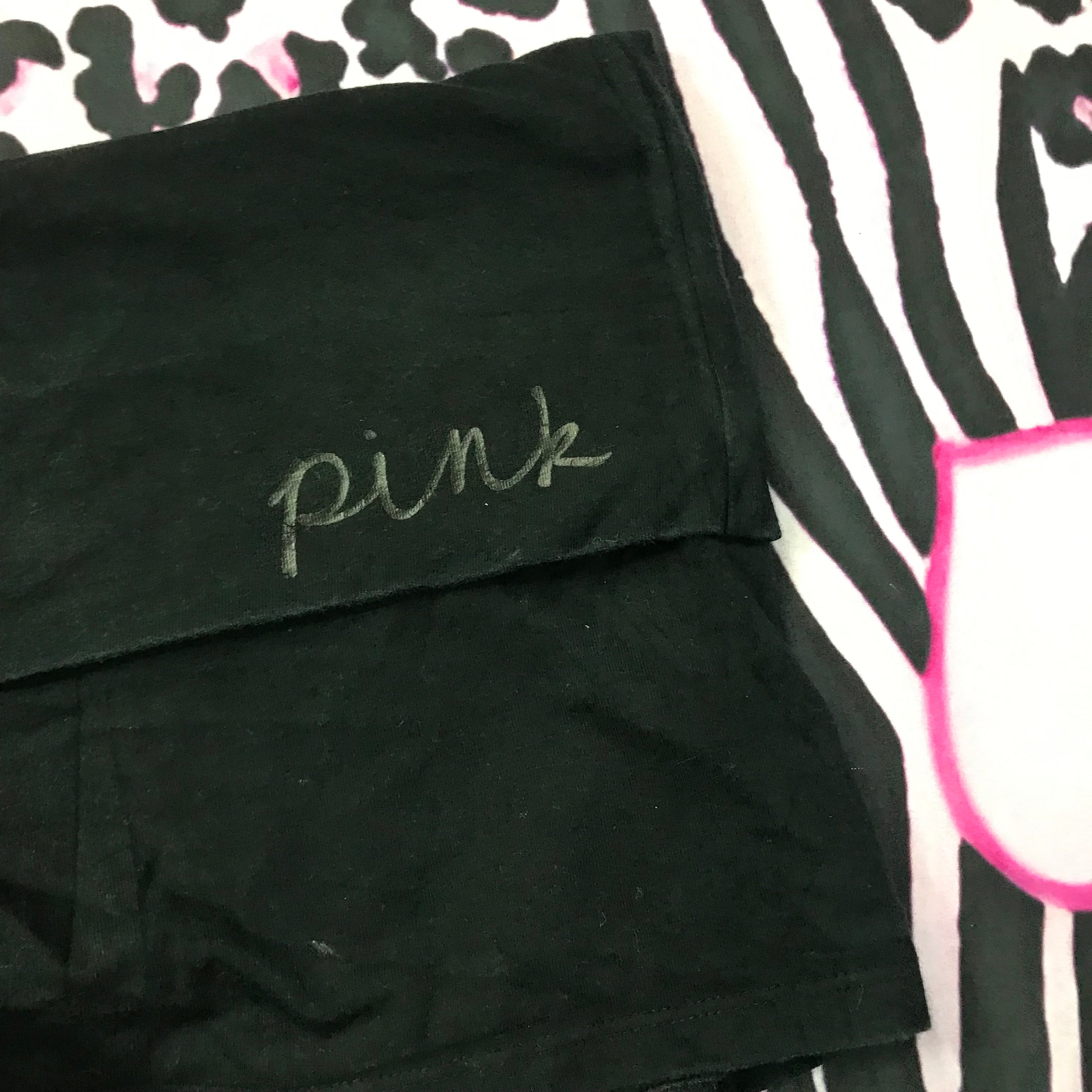 VS Pink Fold Over Mini Yoga Shorts
