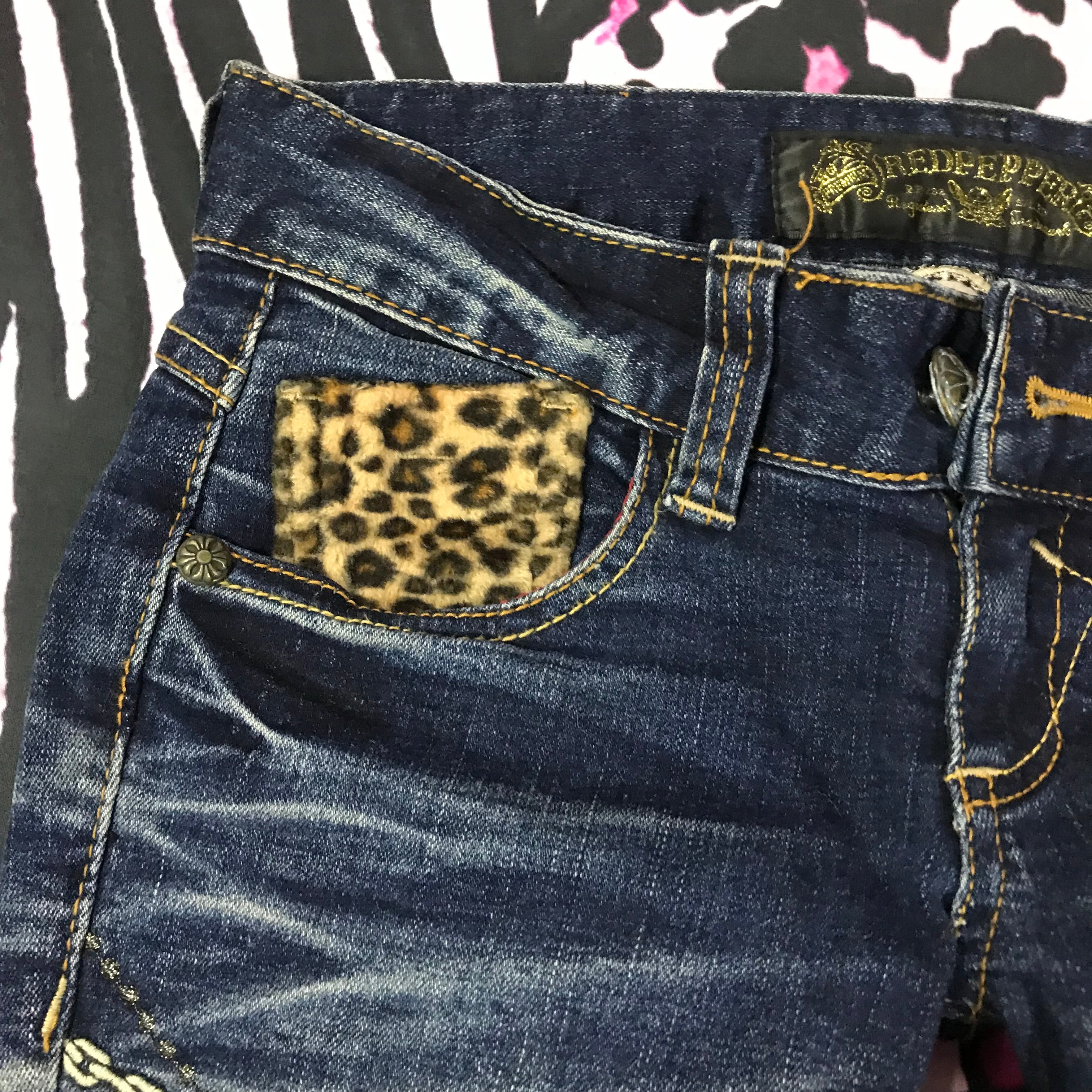 RedPepper Lowrise Leopard Jeans - Skinny Fitting