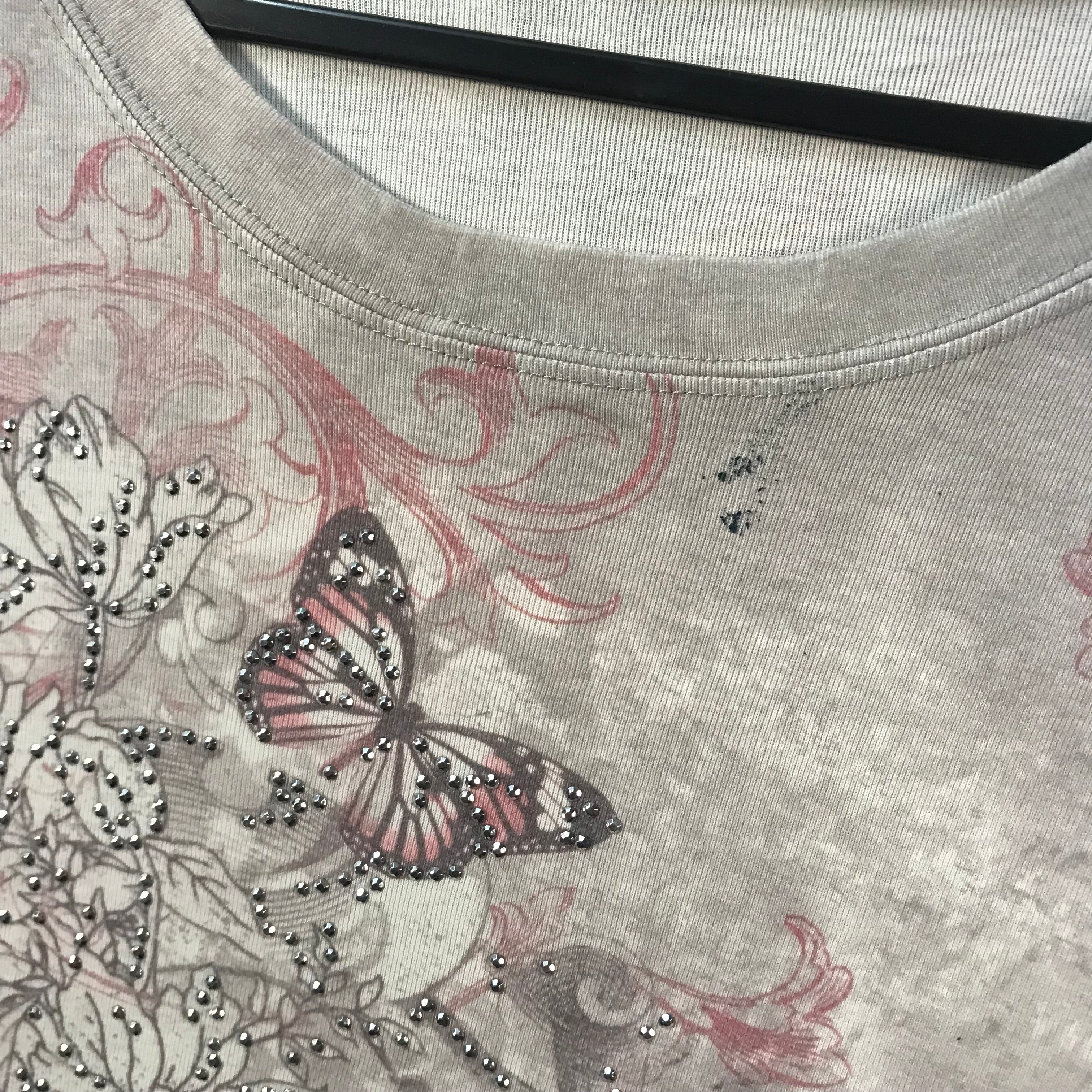 Butterfly grunge top