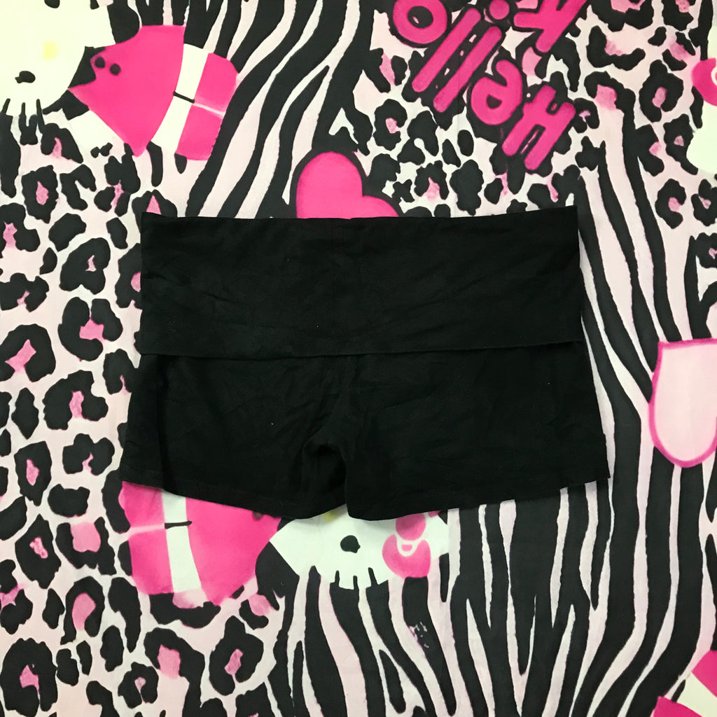 VS Pink Fold Over Mini Yoga Shorts