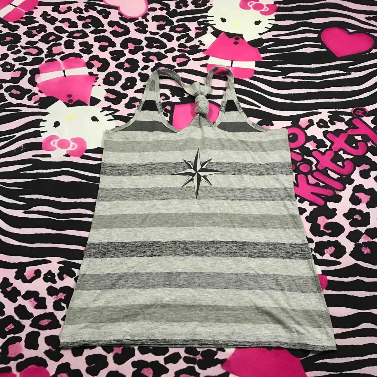 Stripe Sailor Y2K top