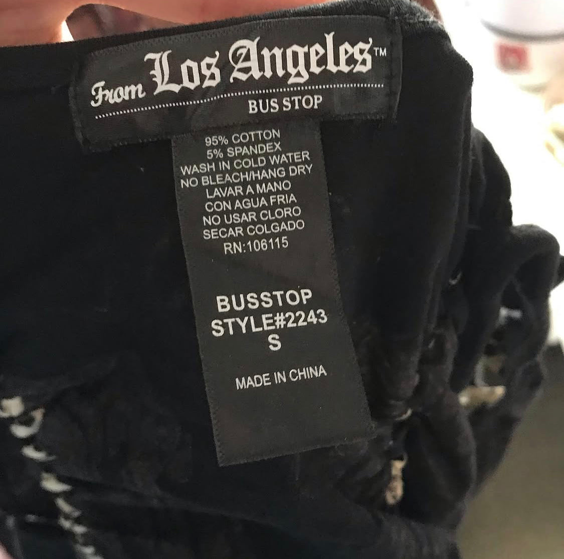 LA Bus Stop Grunge cutout tank top