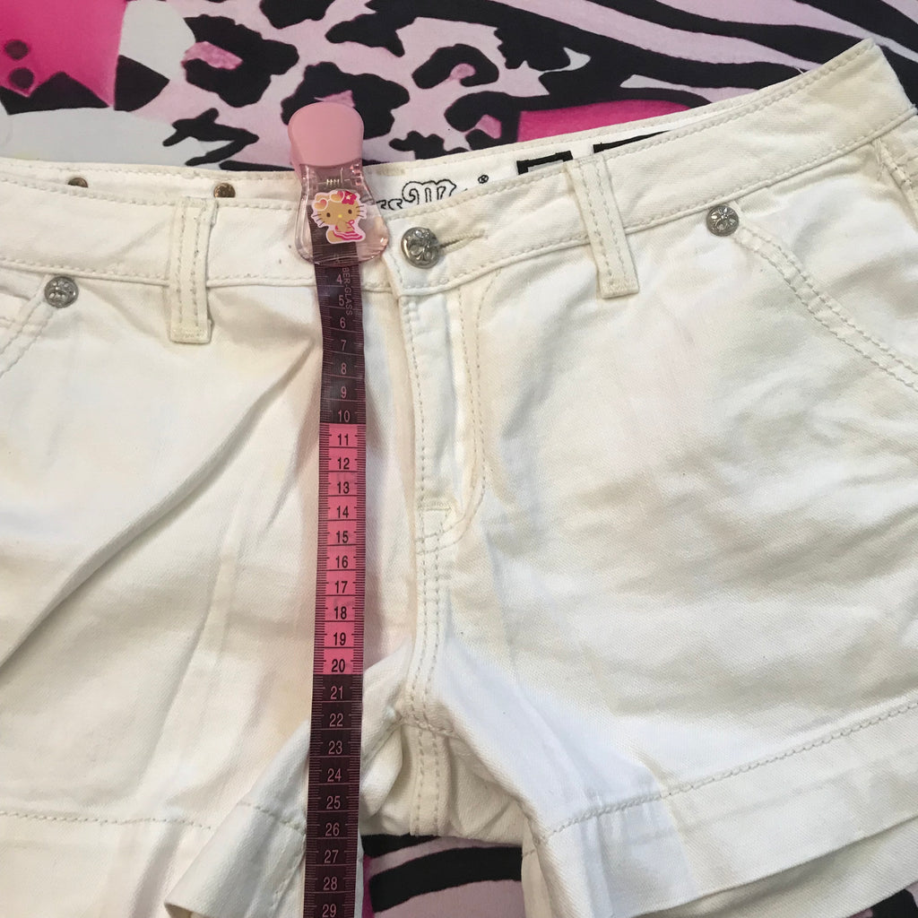 MissMe Lowrise White Shorts Size 32