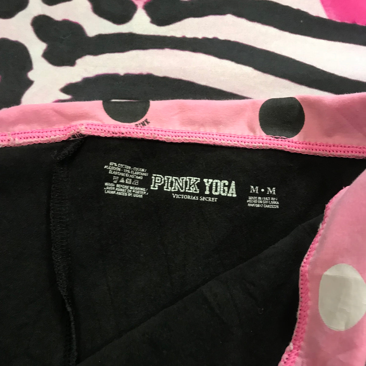Victorias Secret PINK Polkadot FoldOver Yoga Shorts