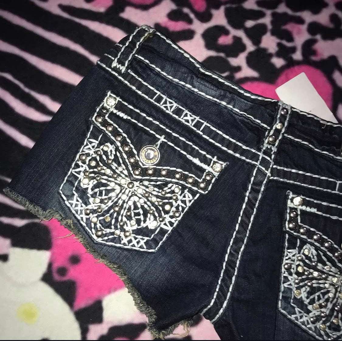 LA Idol Lowrise Mini Shorts Size L Brand New