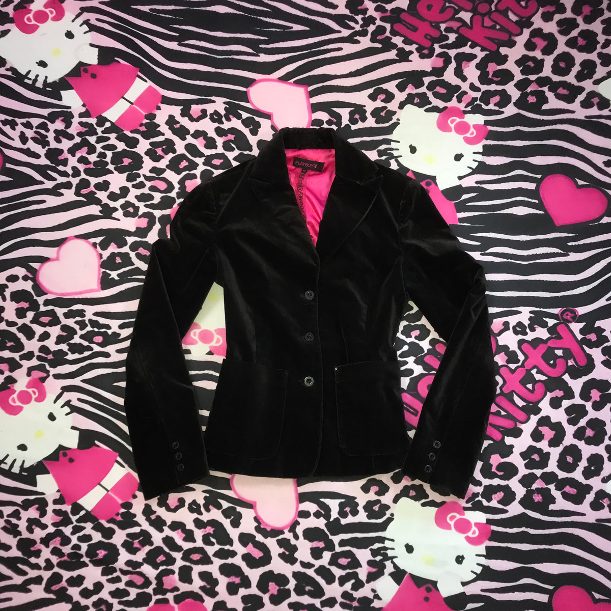 Playboy Authentic 2000s Velour Blazer