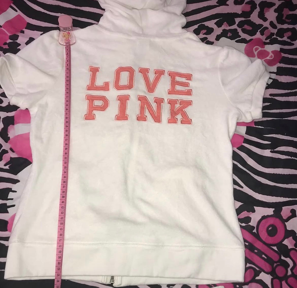 Deadstock Love Pink Zip Up Short Set