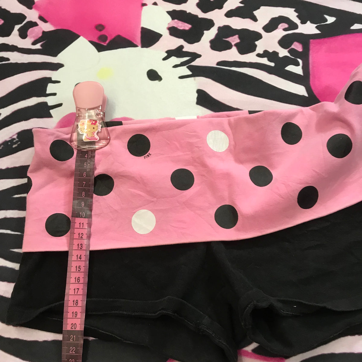 Victorias Secret PINK Polkadot FoldOver Yoga Shorts