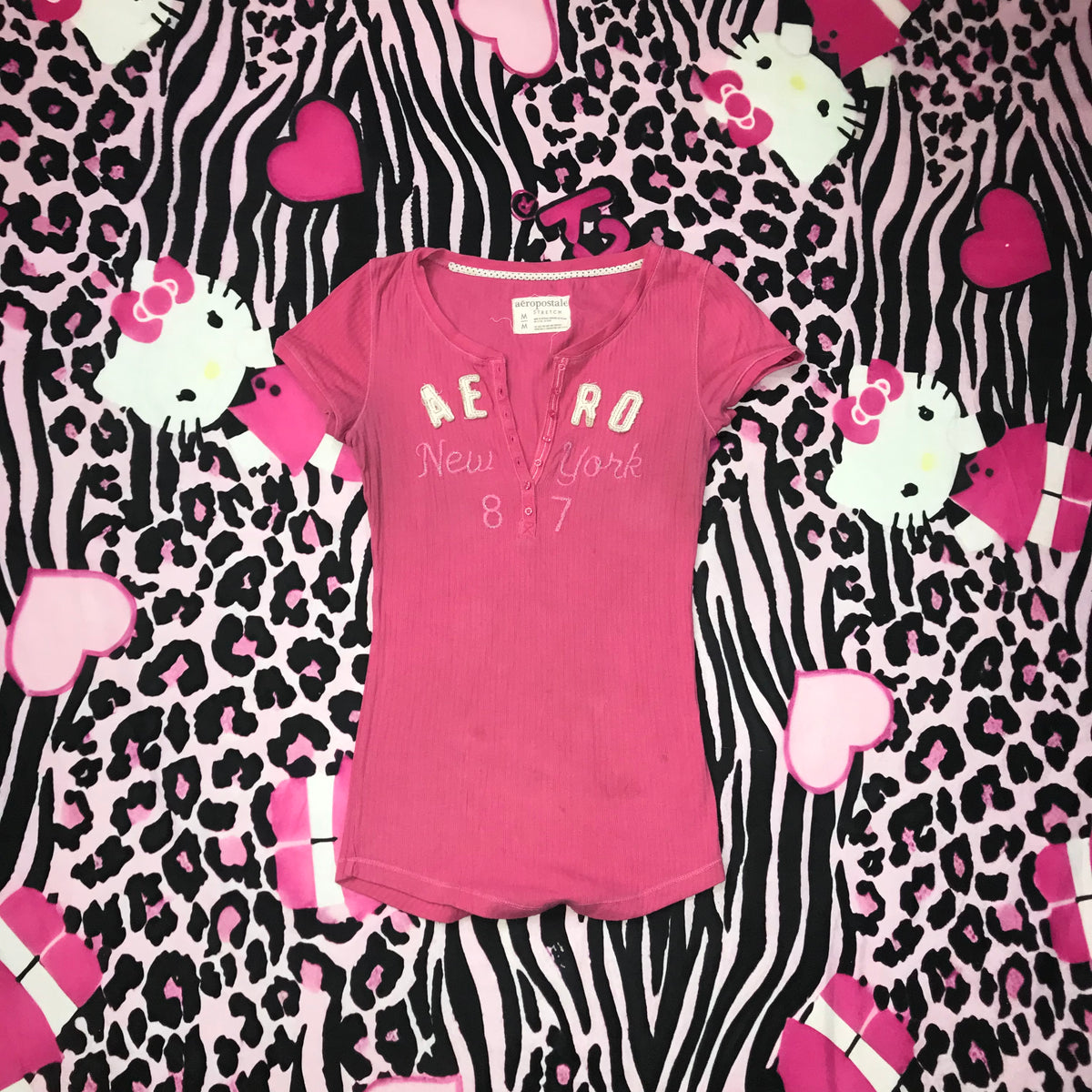 Aeropostale Henley Style Top