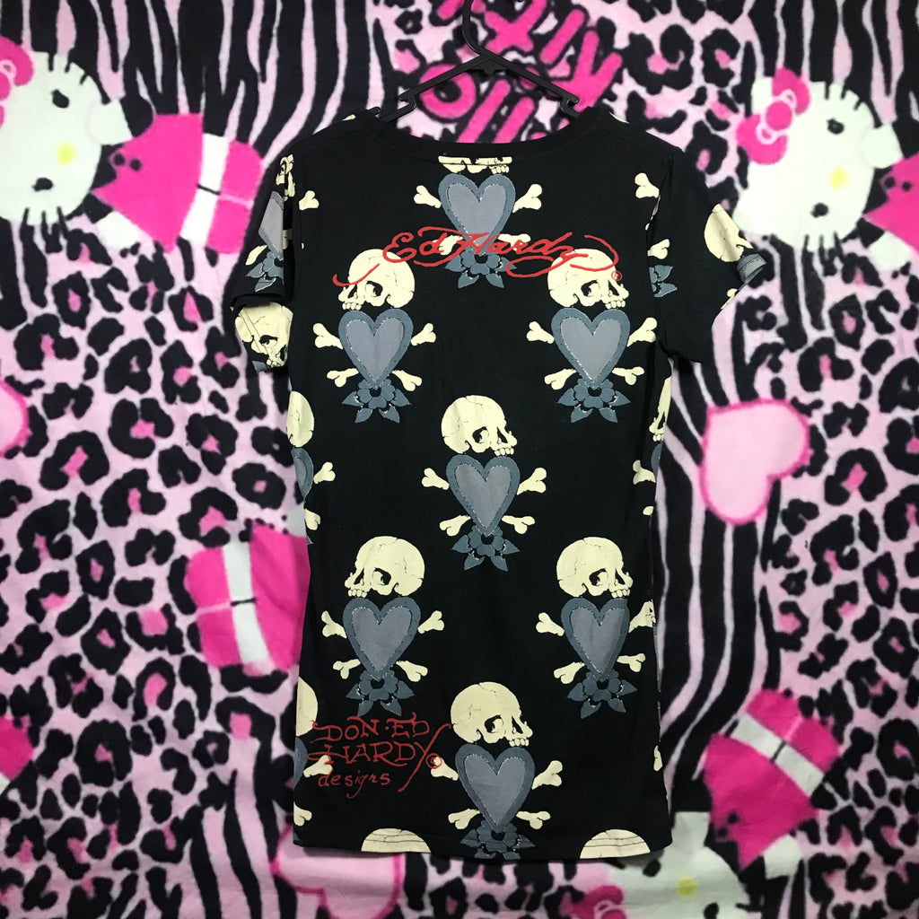 Ed hardy printed top