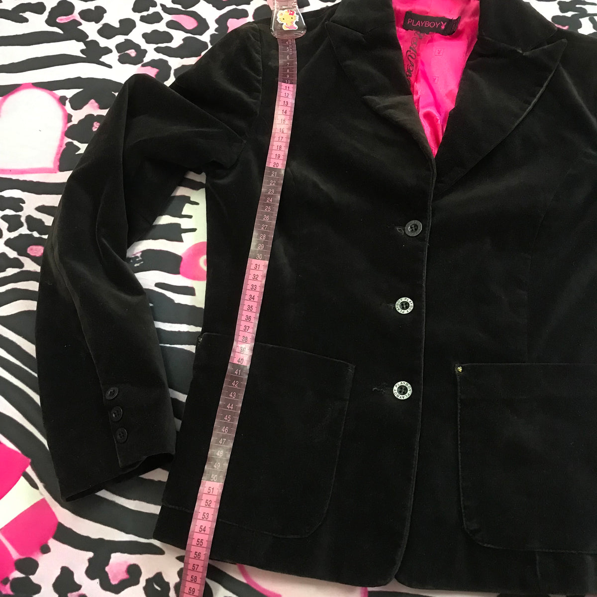 Playboy Authentic 2000s Velour Blazer