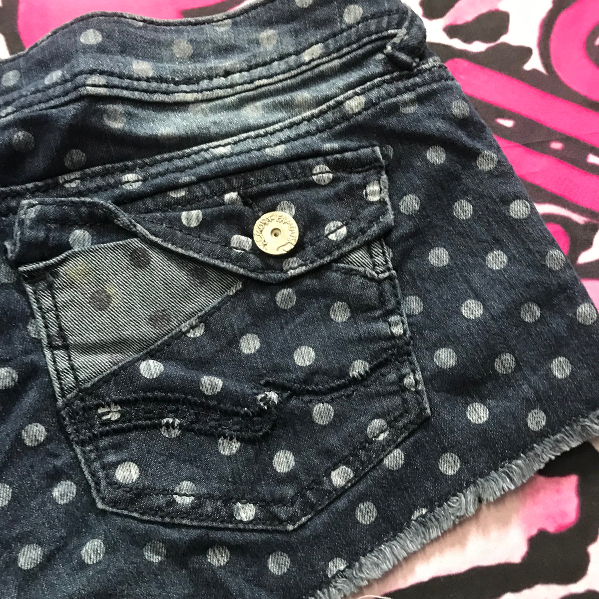 Almost Famous Lowrise Polkadot Shorts