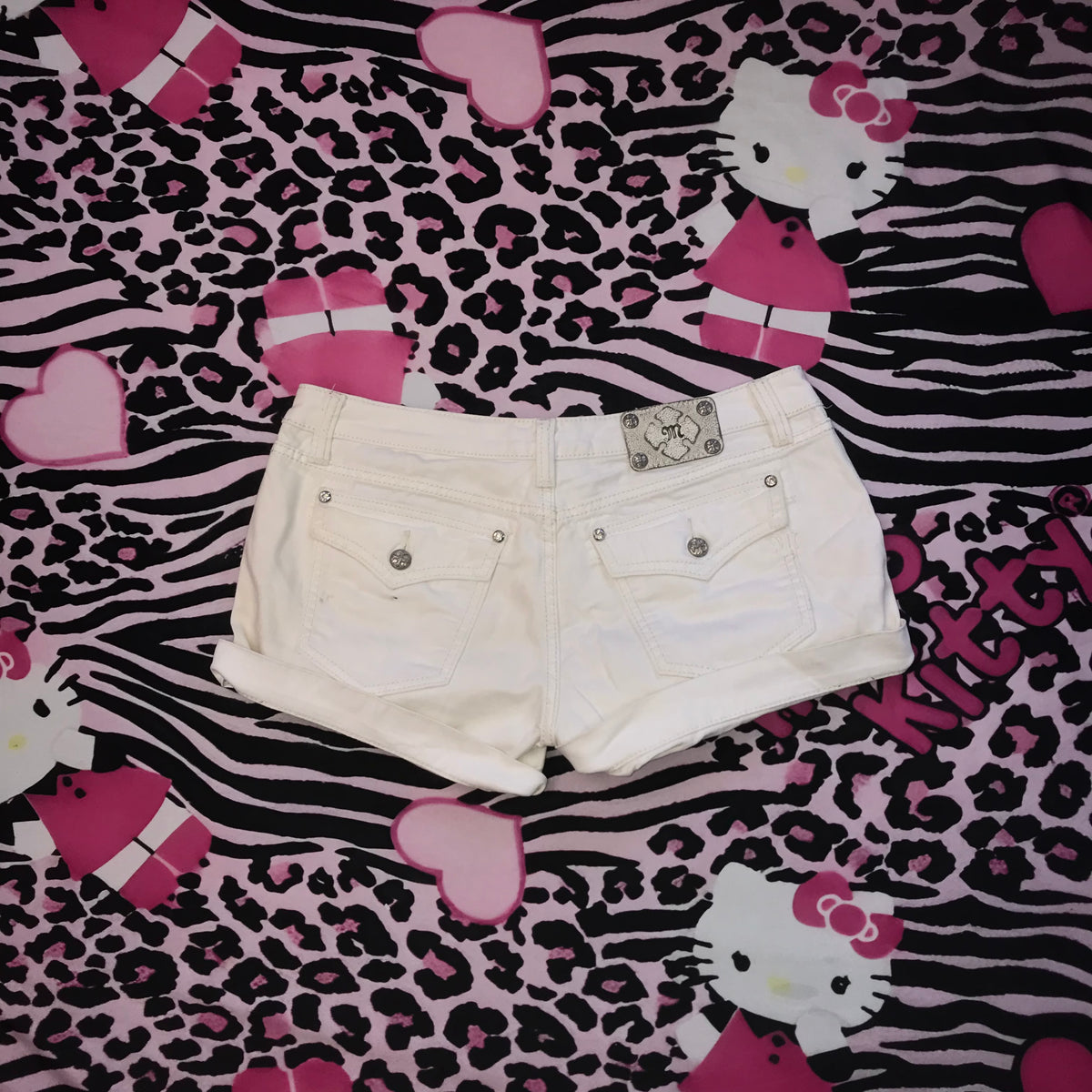 MissMe Lowrise White Shorts Size 32