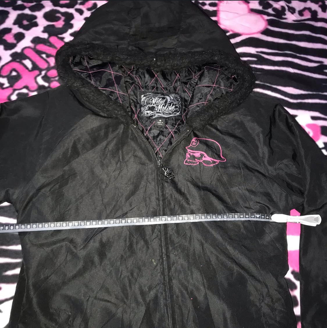 Metal Mulisha winter jacket with warm fur trim