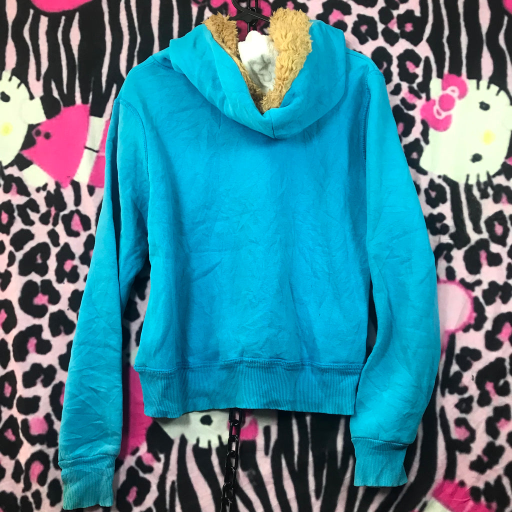 Hollister fur trim hoodie
